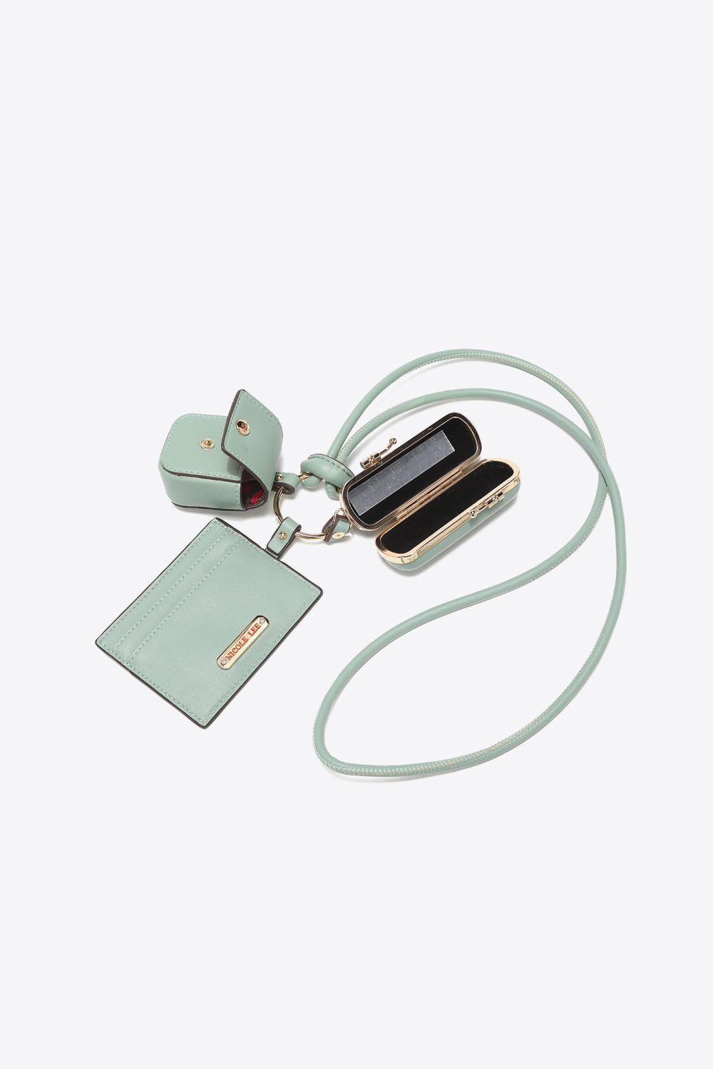 Nicole Lee - Vegan Leather 3-Piece Lanyard Set