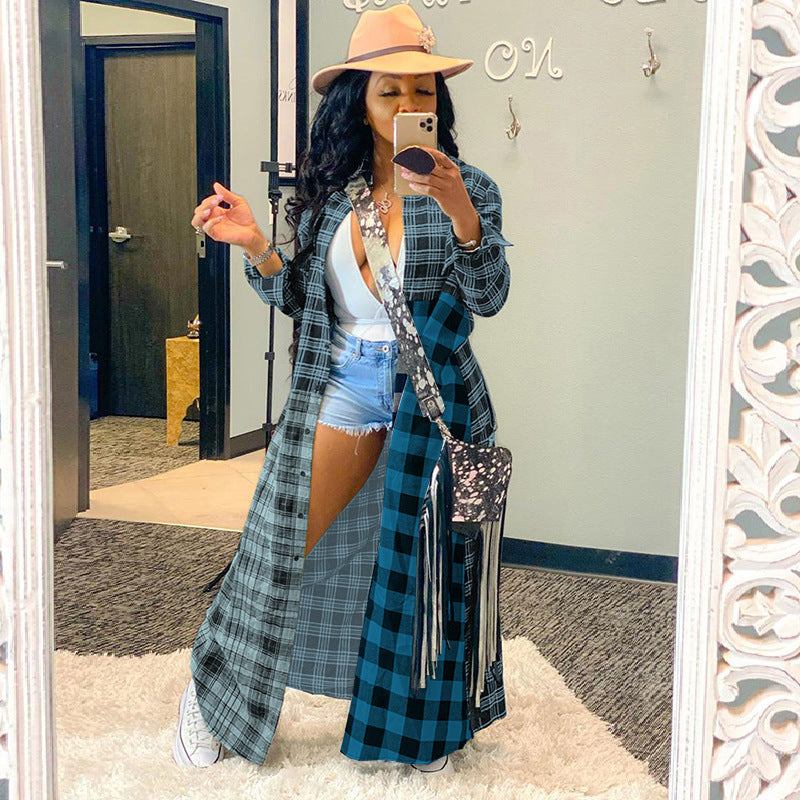 Plaid Printed Jacket