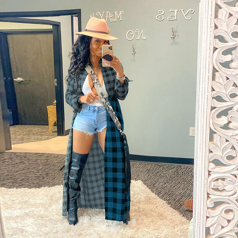 Plaid Printed Jacket
