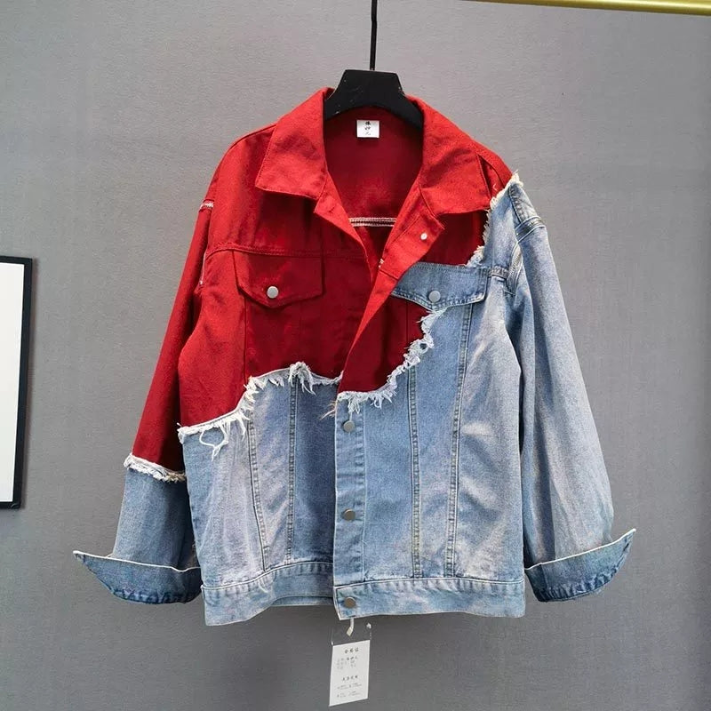 Logo Two-Tone Denim Jacket