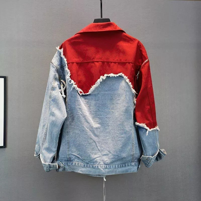 Logo Two-Tone Denim Jacket
