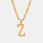 Titanium Steel Letter Pendant Necklace