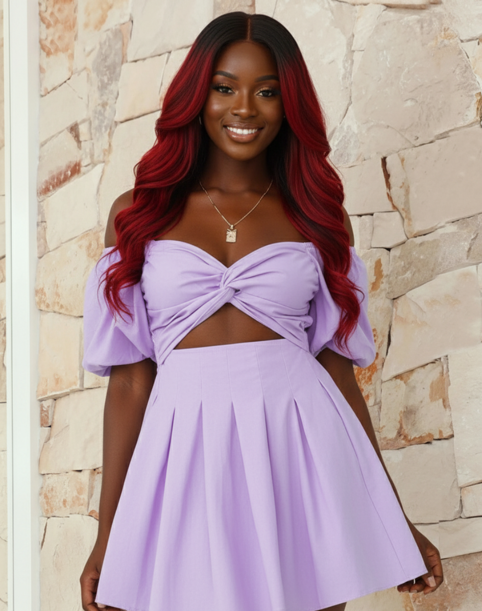 Cutout Twisted Off-Shoulder Short Sleeve Dress