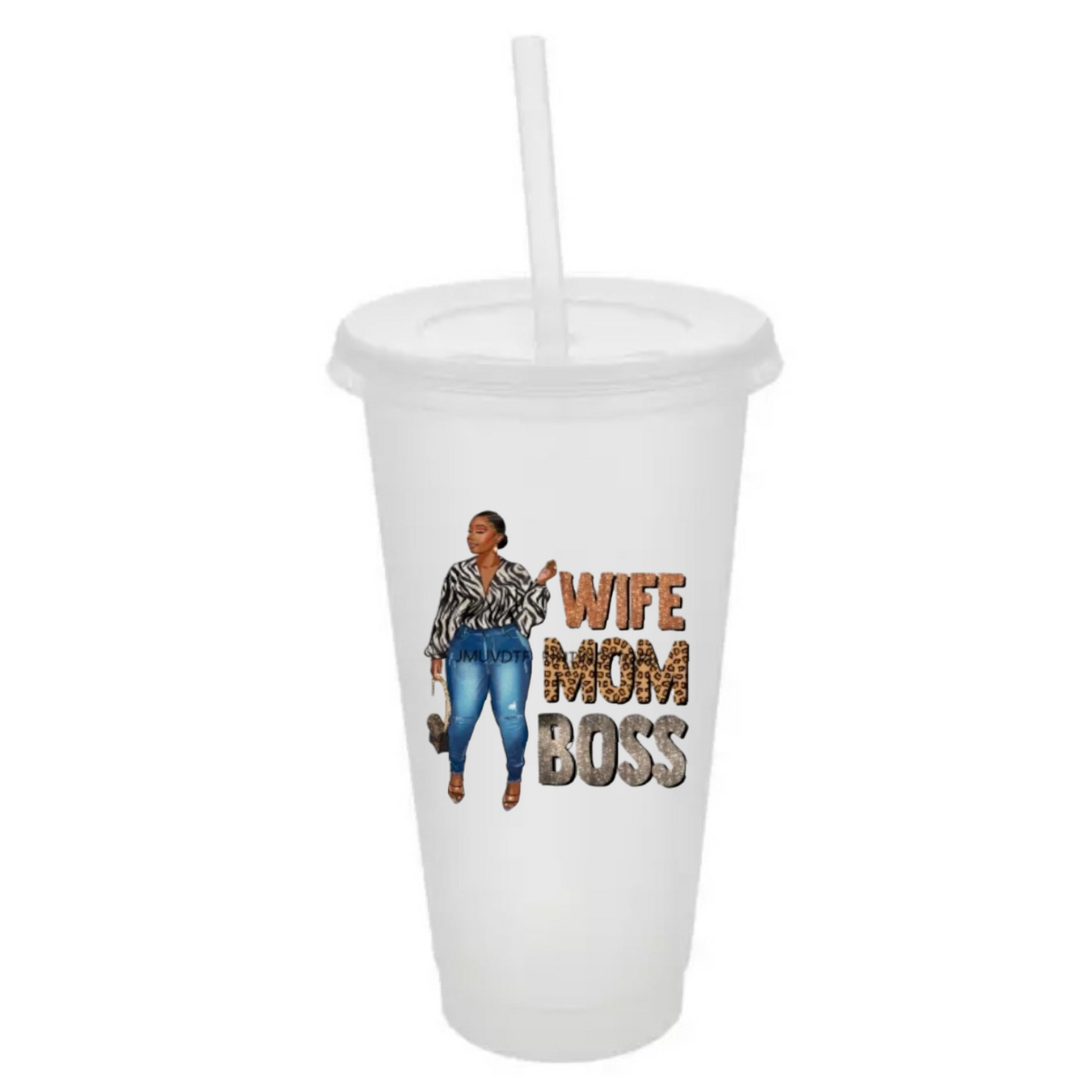Cup W/ Lid & Straw