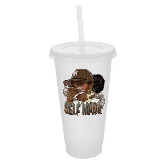 Cup W/ Lid & Straw