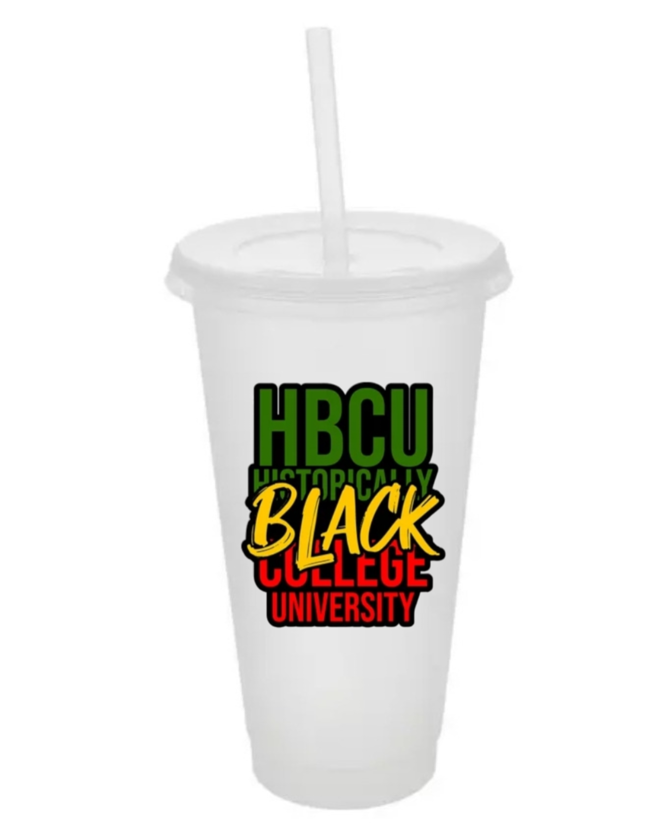 Cup W/ Lid & Straw