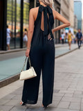 Tied Grecian Wide Leg Jumpsuit