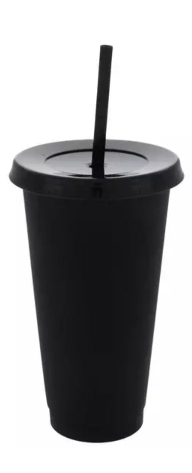 Cup W/ Lid & Straw