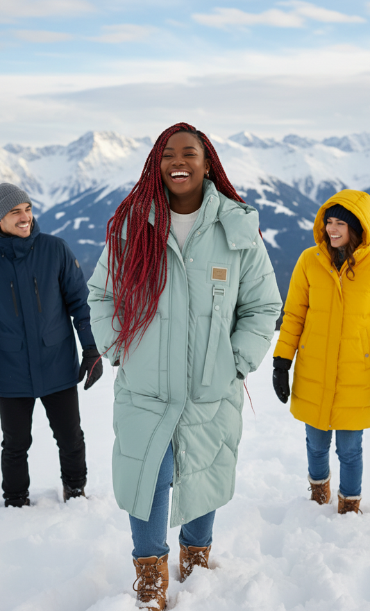 Long Sleeve Longline Hooded Winter Coat