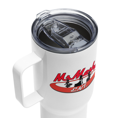 Travel mug with a handle