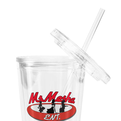Clear plastic tumbler