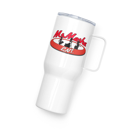 Travel mug with a handle
