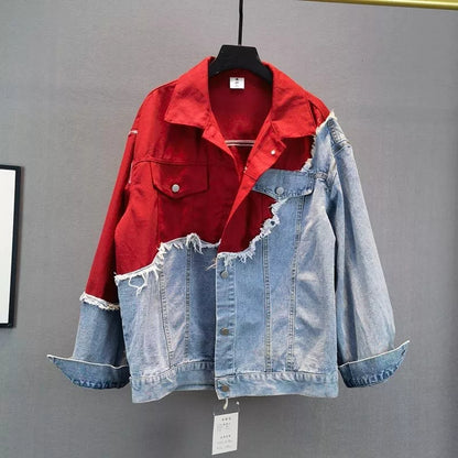 Logo Two-Tone Denim Jacket