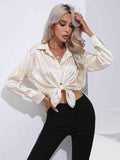 Printed Collared Neck Buttoned Shirt