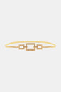 Square Shape Zinc Alloy Buckle Iron Belt