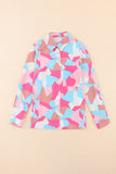 Multicolored Long Sleeve Collared Shirt