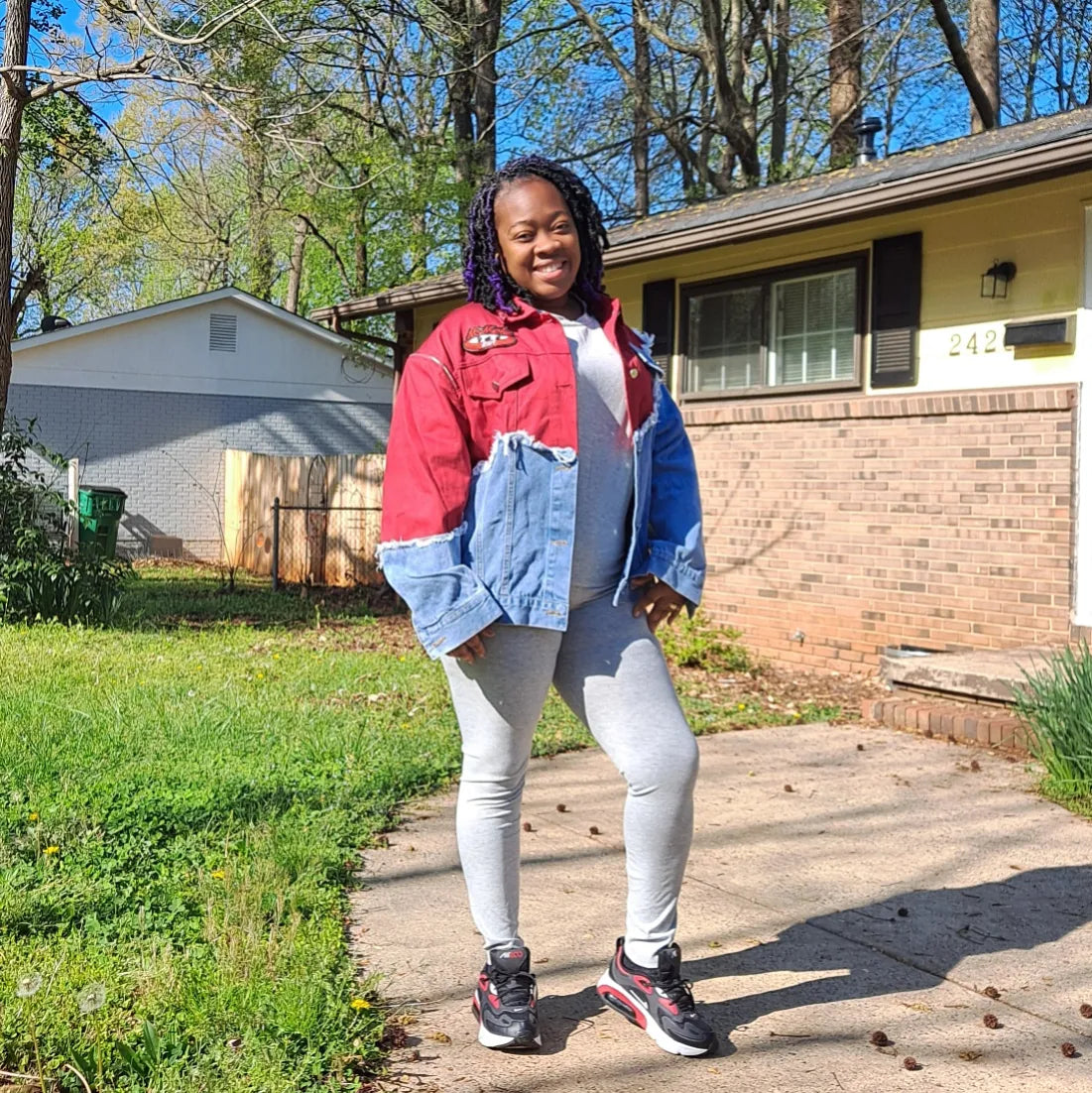 Logo Two-Tone Denim Jacket
